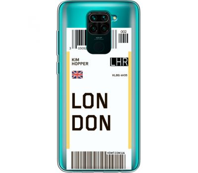 Силіконовий чохол BoxFace Xiaomi Redmi Note 9 Ticket London (39802-cc83)