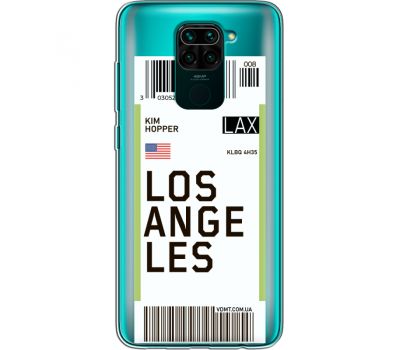 Силіконовий чохол BoxFace Xiaomi Redmi Note 9 Ticket Los Angeles (39802-cc85)
