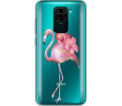 Силіконовий чохол BoxFace Xiaomi Redmi Note 9 Floral Flamingo (39802-cc12)