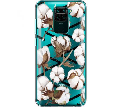 Силіконовий чохол BoxFace Xiaomi Redmi Note 9 Cotton flowers (39802-cc50)