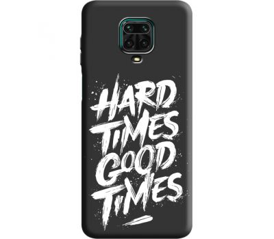 Силіконовий чохол BoxFace Xiaomi Redmi Note 9S hard times good times (39914-bk72)