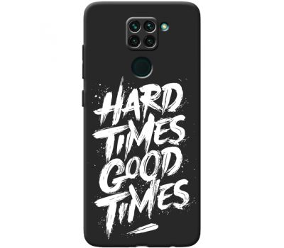 Силіконовий чохол BoxFace Xiaomi Redmi Note 9 hard times good times (41087-bk72)