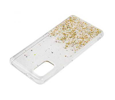 Чохол для Samsung Galaxy A41 (A415) Wave confetti прозоро-золотистий 1664604