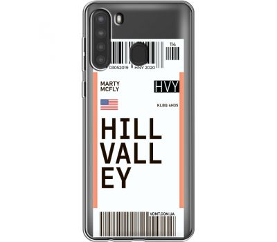 Силіконовий чохол BoxFace Samsung A215 Galaxy A21 Ticket Hill Valley (39761-cc94)