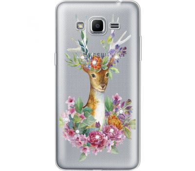 Силіконовий чохол BoxFace Samsung J2 Prime Deer with flowers (935053-rs5)