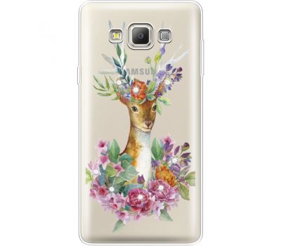 Силіконовий чохол BoxFace Samsung A700 Galaxy A7 Deer with flowers (935961-rs5)