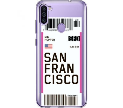 Силіконовий чохол BoxFace Samsung M115 Galaxy M11 Ticket  San Francisco (39781-cc79)
