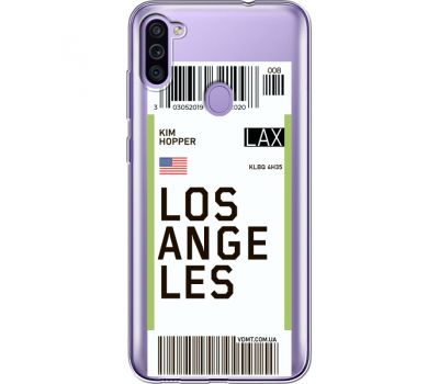 Силіконовий чохол BoxFace Samsung M115 Galaxy M11 Ticket Los Angeles (39781-cc85)