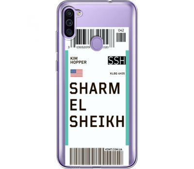 Силіконовий чохол BoxFace Samsung M115 Galaxy M11 Ticket Sharmel Sheikh (39781-cc90)