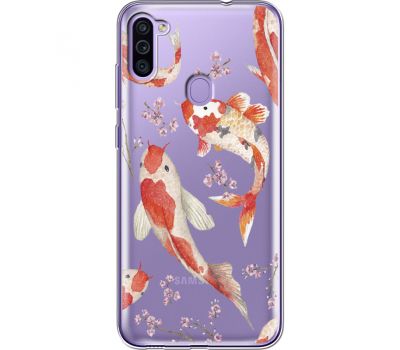 Силіконовий чохол BoxFace Samsung M115 Galaxy M11 Japanese Koi Fish (39781-cc3)