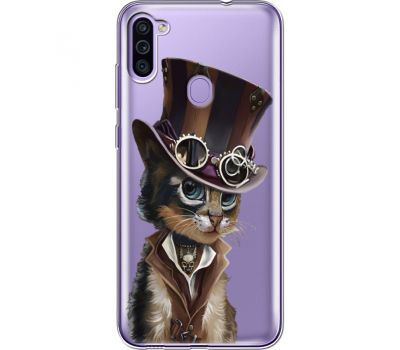 Силіконовий чохол BoxFace Samsung M115 Galaxy M11 Steampunk Cat (39781-cc39)