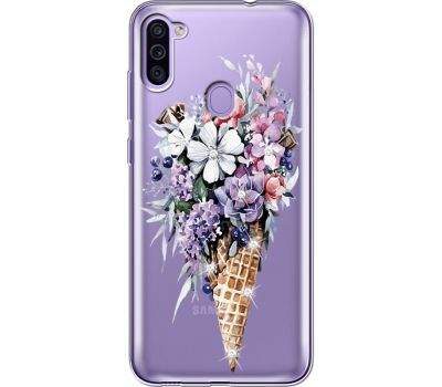 Силіконовий чохол BoxFace Samsung M115 Galaxy M11 Ice Cream Flowers (939781-rs17)
