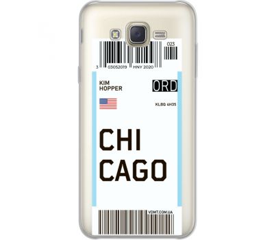 Силіконовий чохол BoxFace Samsung J701 Galaxy J7 Neo Duos Ticket Chicago (35624-cc82)