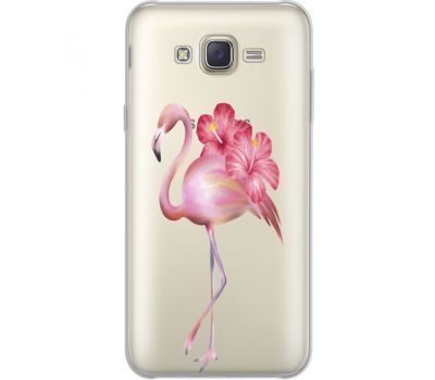 Силіконовий чохол BoxFace Samsung J701 Galaxy J7 Neo Duos Floral Flamingo (35624-cc12)