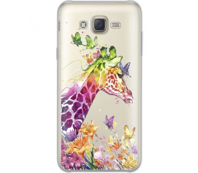Силіконовий чохол BoxFace Samsung J701 Galaxy J7 Neo Duos Colorful Giraffe (35624-cc14)