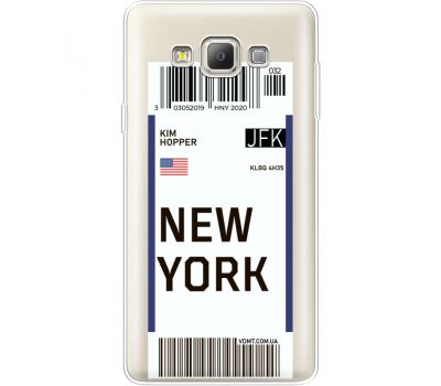 Силіконовий чохол BoxFace Samsung A700 Galaxy A7 Ticket New York (35961-cc84)