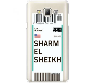 Силіконовий чохол BoxFace Samsung A700 Galaxy A7 Ticket Sharmel Sheikh (35961-cc90)