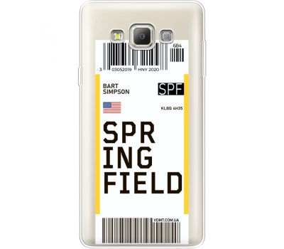 Силіконовий чохол BoxFace Samsung A700 Galaxy A7 Ticket Springfield (35961-cc93)