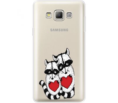 Силіконовий чохол BoxFace Samsung A700 Galaxy A7 Raccoons in love (35961-cc29)