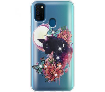 Силіконовий чохол BoxFace Samsung M307 Galaxy M30s Cat in Flowers (938210-rs10)