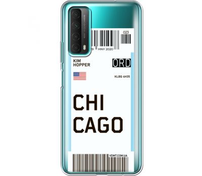 Силіконовий чохол BoxFace Huawei P Smart 2021 Ticket Chicago (41134-cc82)