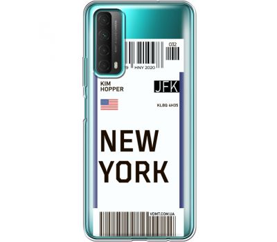 Силіконовий чохол BoxFace Huawei P Smart 2021 Ticket New York (41134-cc84)