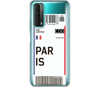 Силіконовий чохол BoxFace Huawei P Smart 2021 Ticket Paris (41134-cc86)