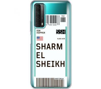 Силіконовий чохол BoxFace Huawei P Smart 2021 Ticket Sharmel Sheikh (41134-cc90)