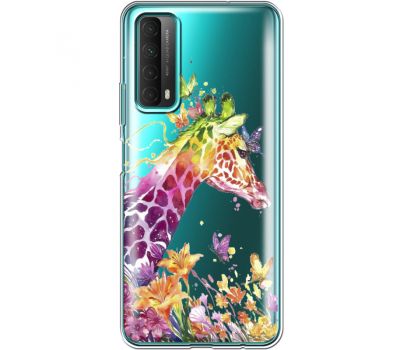 Силіконовий чохол BoxFace Huawei P Smart 2021 Colorful Giraffe (41134-cc14)