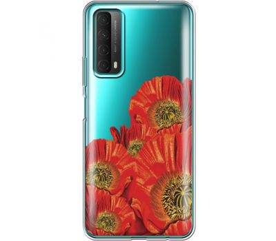 Силіконовий чохол BoxFace Huawei P Smart 2021 Red Poppies (41134-cc44)