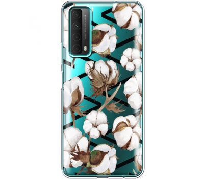 Силіконовий чохол BoxFace Huawei P Smart 2021 Cotton flowers (41134-cc50)