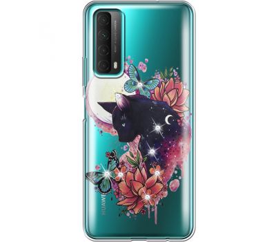 Силіконовий чохол BoxFace Huawei P Smart 2021 Cat in Flowers (941134-rs10)