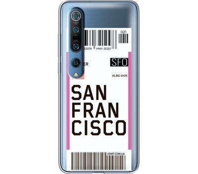 Силіконовий чохол BoxFace Xiaomi Mi 10 Pro Ticket  San Francisco (39442-cc79)