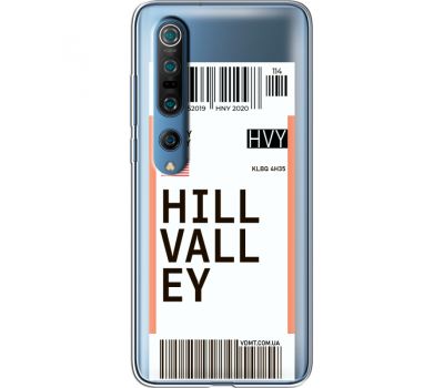 Силіконовий чохол BoxFace Xiaomi Mi 10 Pro Ticket Hill Valley (39442-cc94)