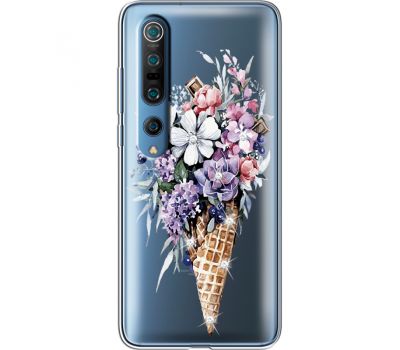 Силіконовий чохол BoxFace Xiaomi Mi 10 Pro Ice Cream Flowers (939442-rs17)