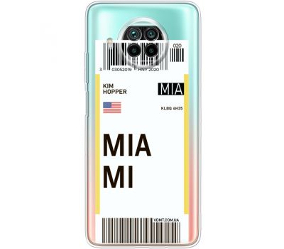 Силіконовий чохол BoxFace Xiaomi Mi 10T Lite Ticket Miami (41070-cc81)