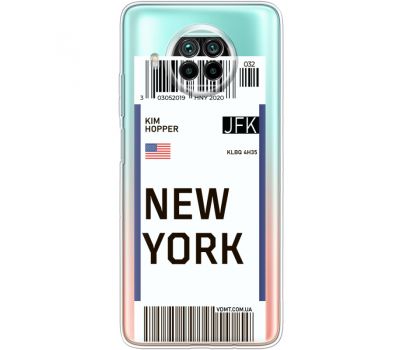 Силіконовий чохол BoxFace Xiaomi Mi 10T Lite Ticket New York (41070-cc84)