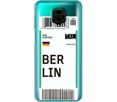 Силіконовий чохол BoxFace Xiaomi Redmi Note 9 Pro / 9 Pro Max Ticket Berrlin (39807-cc80)