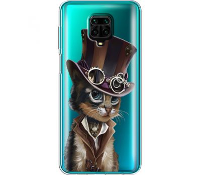 Силіконовий чохол BoxFace Xiaomi Redmi Note 9 Pro / 9 Pro Max Steampunk Cat (39807-cc39)