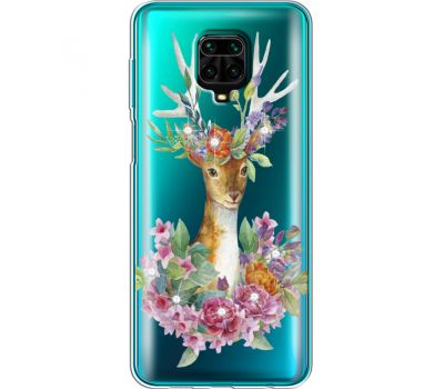 Силіконовий чохол BoxFace Xiaomi Redmi Note 9 Pro / 9 Pro Max Deer with flowers (939807-rs5)