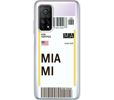 Силіконовий чохол BoxFace Xiaomi Mi 10T/ Mi 10T Pro Ticket Miami (41081-cc81)