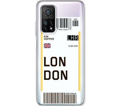 Силіконовий чохол BoxFace Xiaomi Mi 10T/ Mi 10T Pro Ticket London (41081-cc83)