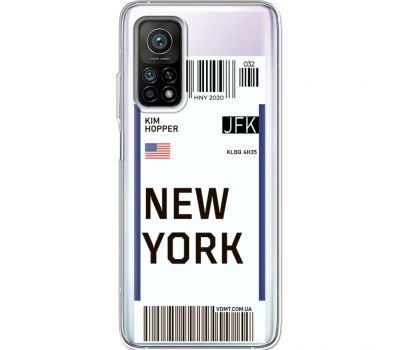 Силіконовий чохол BoxFace Xiaomi Mi 10T/ Mi 10T Pro Ticket New York (41081-cc84)