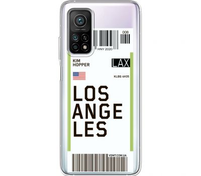 Силіконовий чохол BoxFace Xiaomi Mi 10T/ Mi 10T Pro Ticket Los Angeles (41081-cc85)