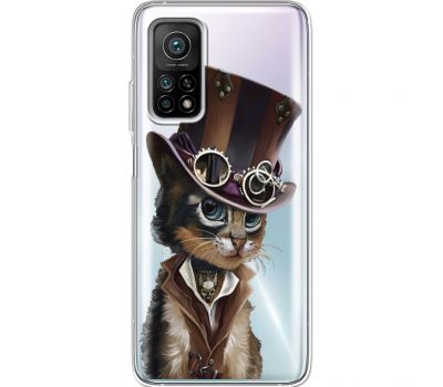 Силіконовий чохол BoxFace Xiaomi Mi 10T/ Mi 10T Pro Steampunk Cat (41081-cc39)