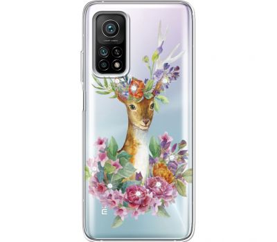 Силіконовий чохол BoxFace Xiaomi Mi 10T/ Mi 10T Pro Deer with flowers (941081-rs5)