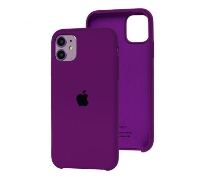 Чохол Silicone для iPhone 11 case grape