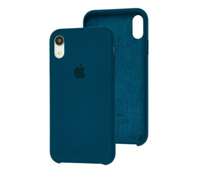 Чохол Silicone для iPhone Xr Premium case pacific green