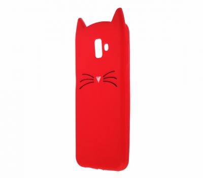 3D чохол для Samsung Galaxy J6+ 2018 (J610) кіт червоний