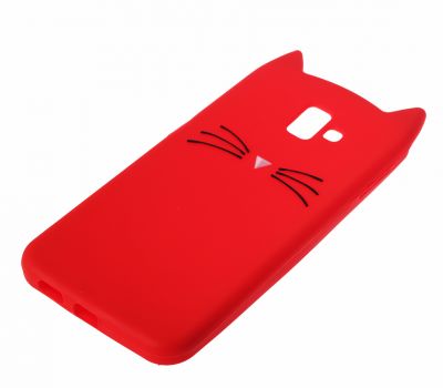 3D чохол для Samsung Galaxy J6+ 2018 (J610) кіт червоний 1680219